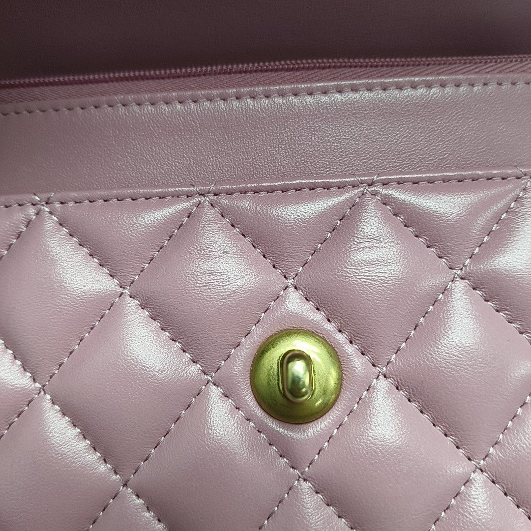 WOC Quilted Lambskin Pink
