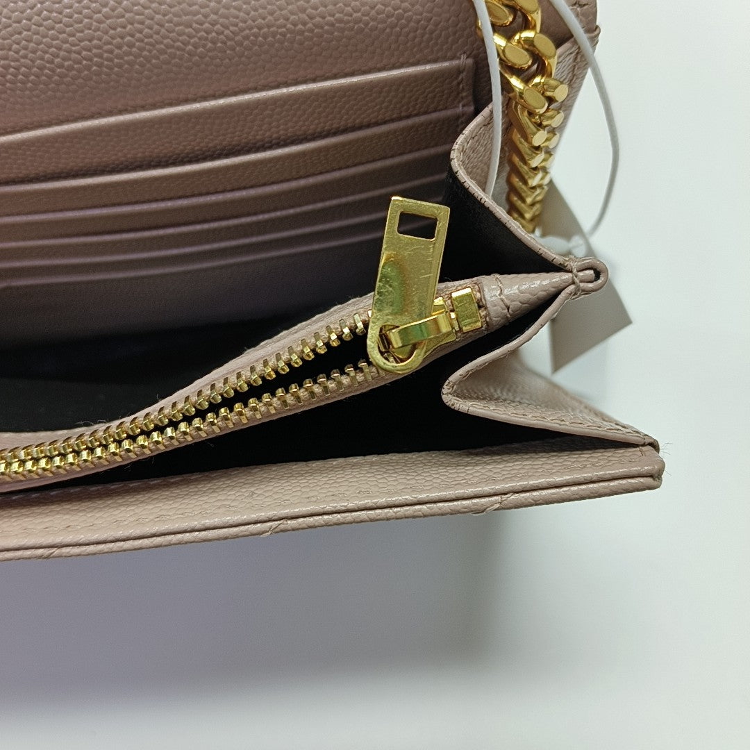 MONOGRAM Medium Chevron Calfskin Pink