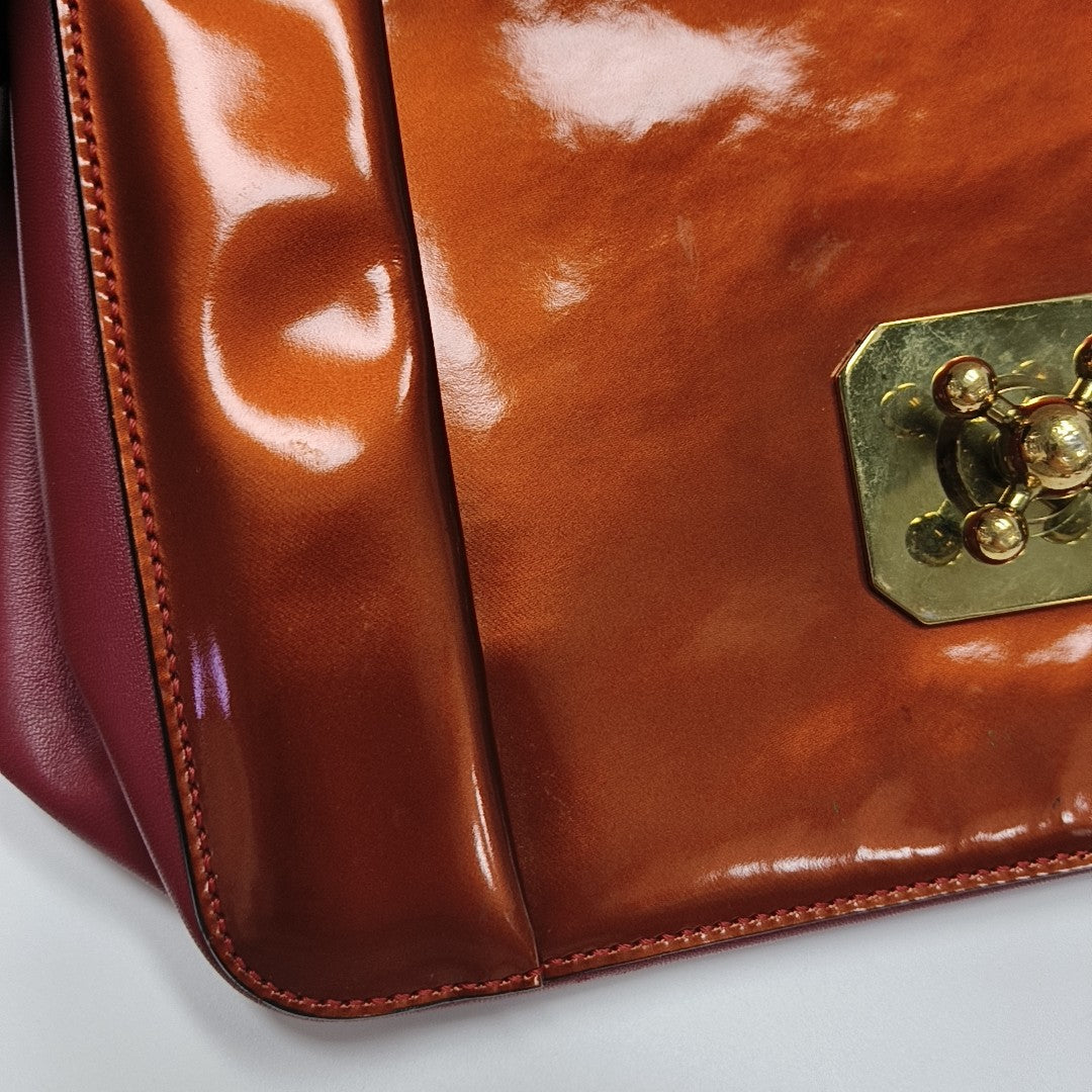 Elsie Patent Leather Red
