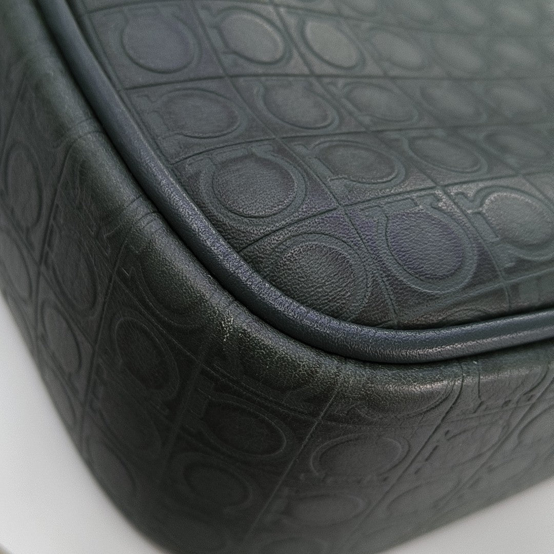 Calfskin Top Handle Bag Green