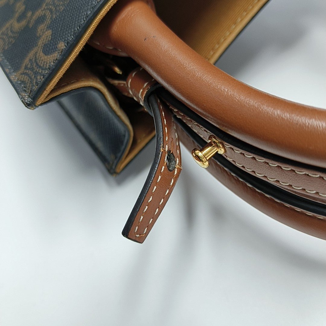 CABAS CELINE Mini Coated Canvas Brown