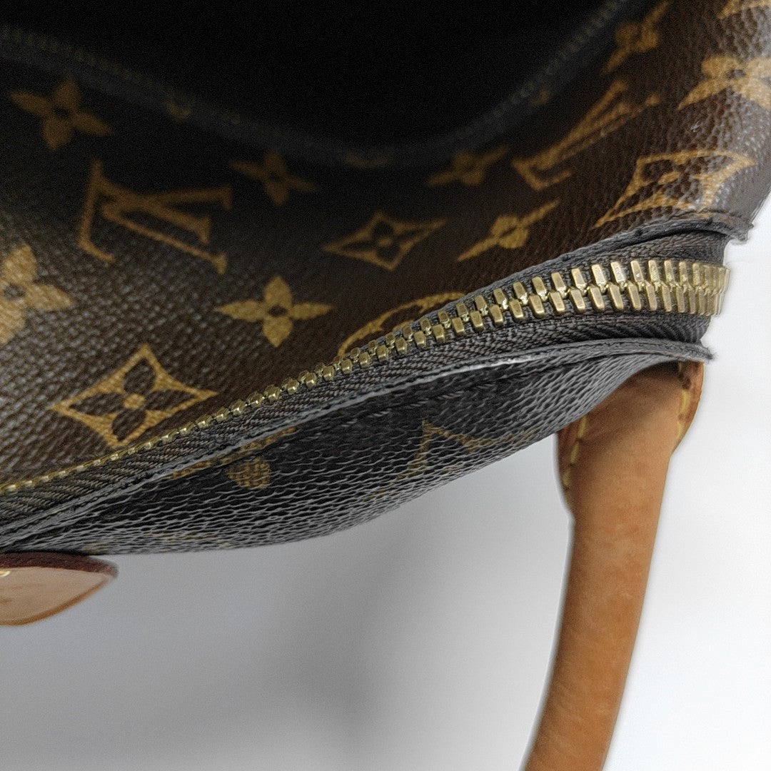 MARAIS MM Monogram Coated Canvas Brown
