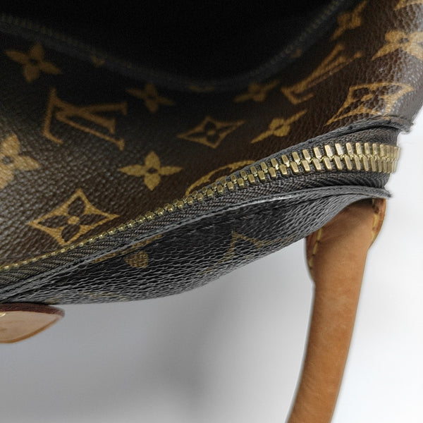 MARAIS MM Monogram Coated Canvas Brown