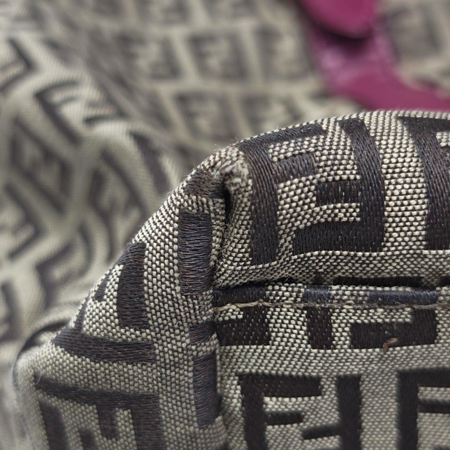 Monogram Canvas Tote Bag Brown