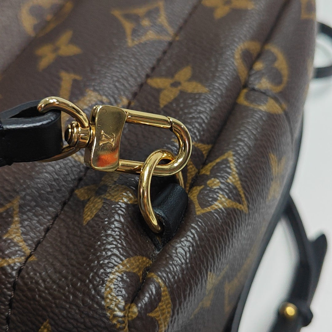 PALM SPRINGS Mini Monogram Coated Canvas Brown