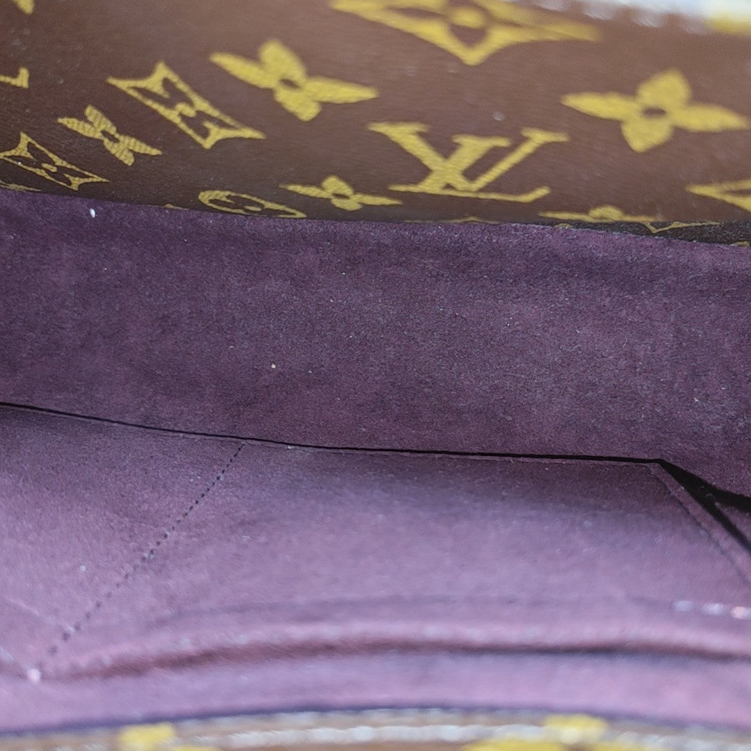 MONTAIGNE Monogram Coated Canvas Brown