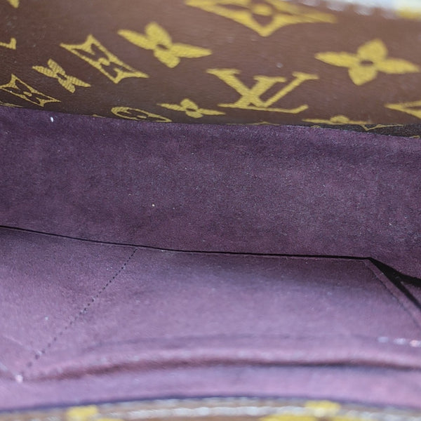 MONTAIGNE Monogram Coated Canvas Brown