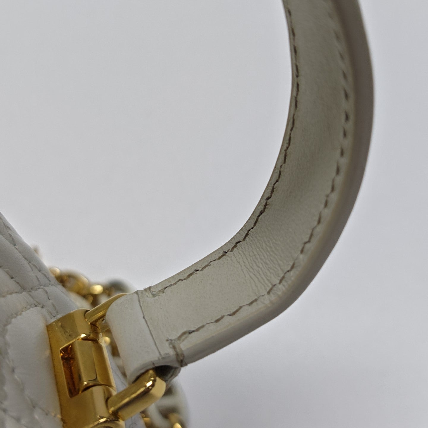 Dioramour Lady Dior Mini Cannage Lambskin White