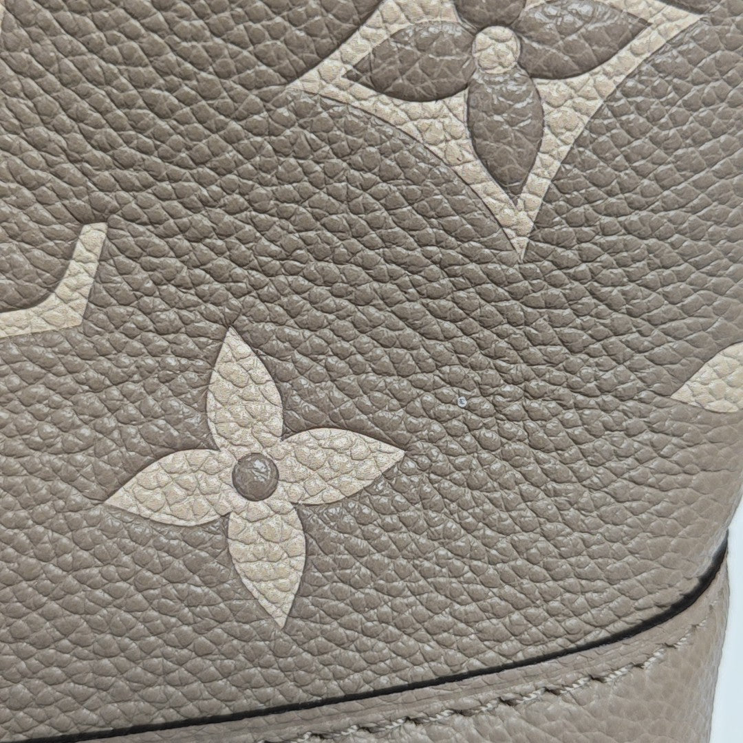 NOÉ Nano Monogram Calfskin Gray