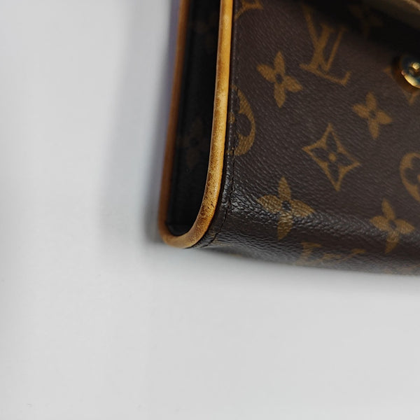 FLORENTINE Monogram Coated Canvas Brown