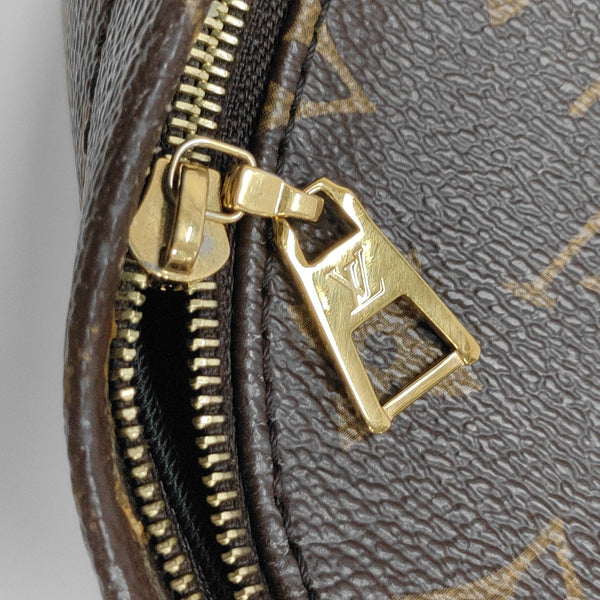 PALM SPRINGS Mini Monogram Coated Canvas Brown