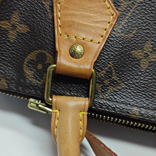 SPEEDY 30 Monogram Coated Canvas Brown