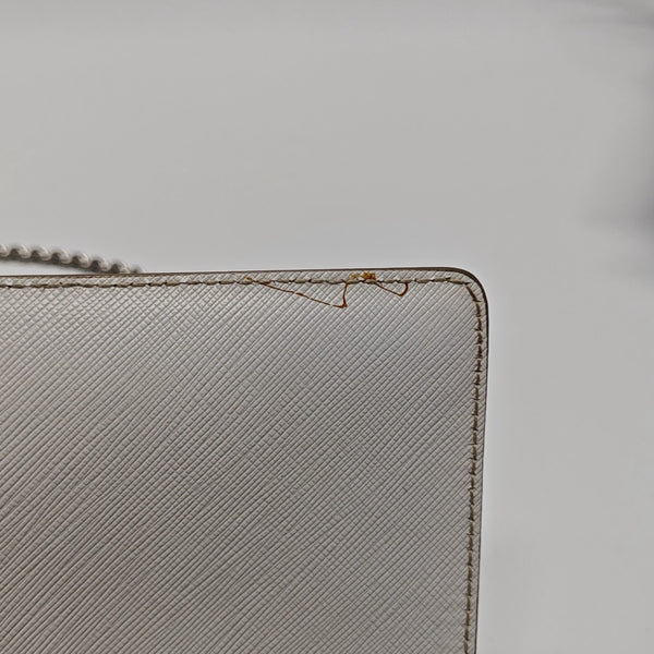 Calfskin Crossbody Bag White