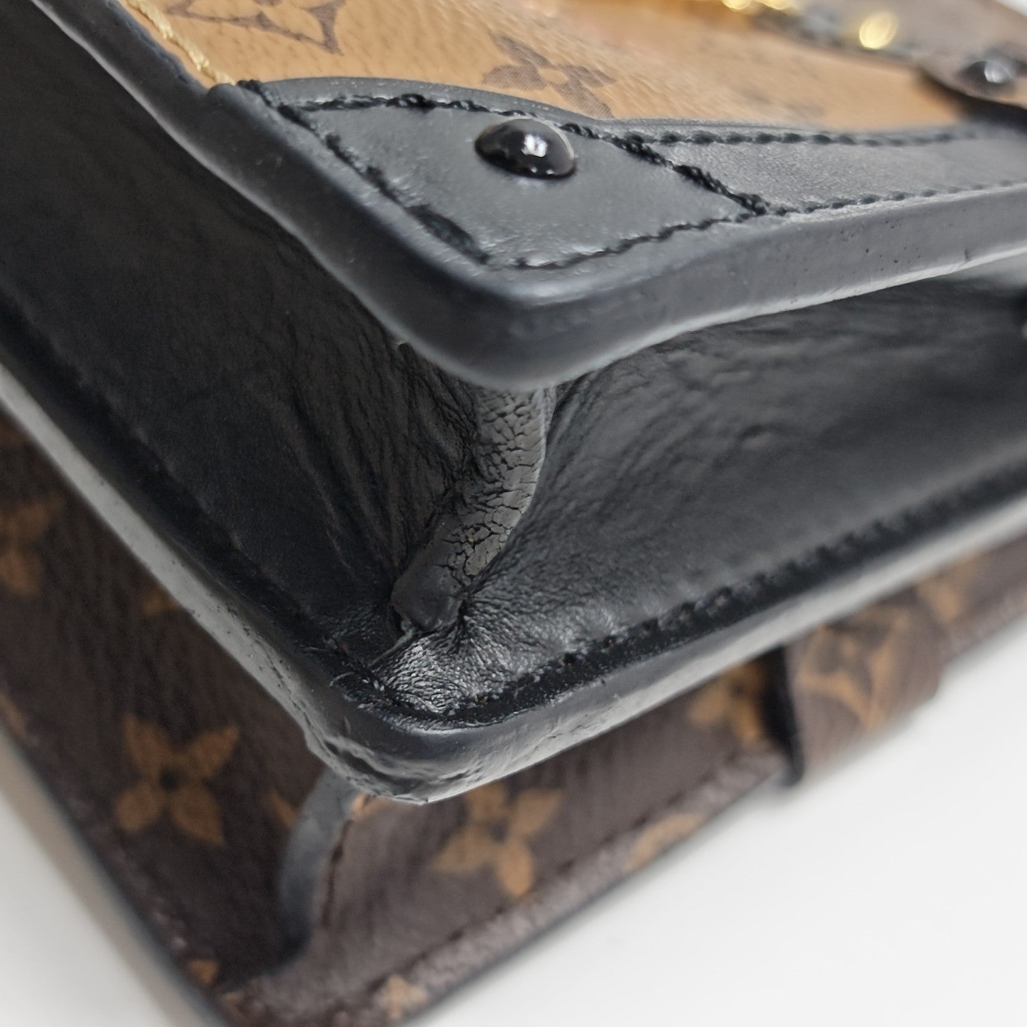TRUNK Monogram Coated Canvas Brown