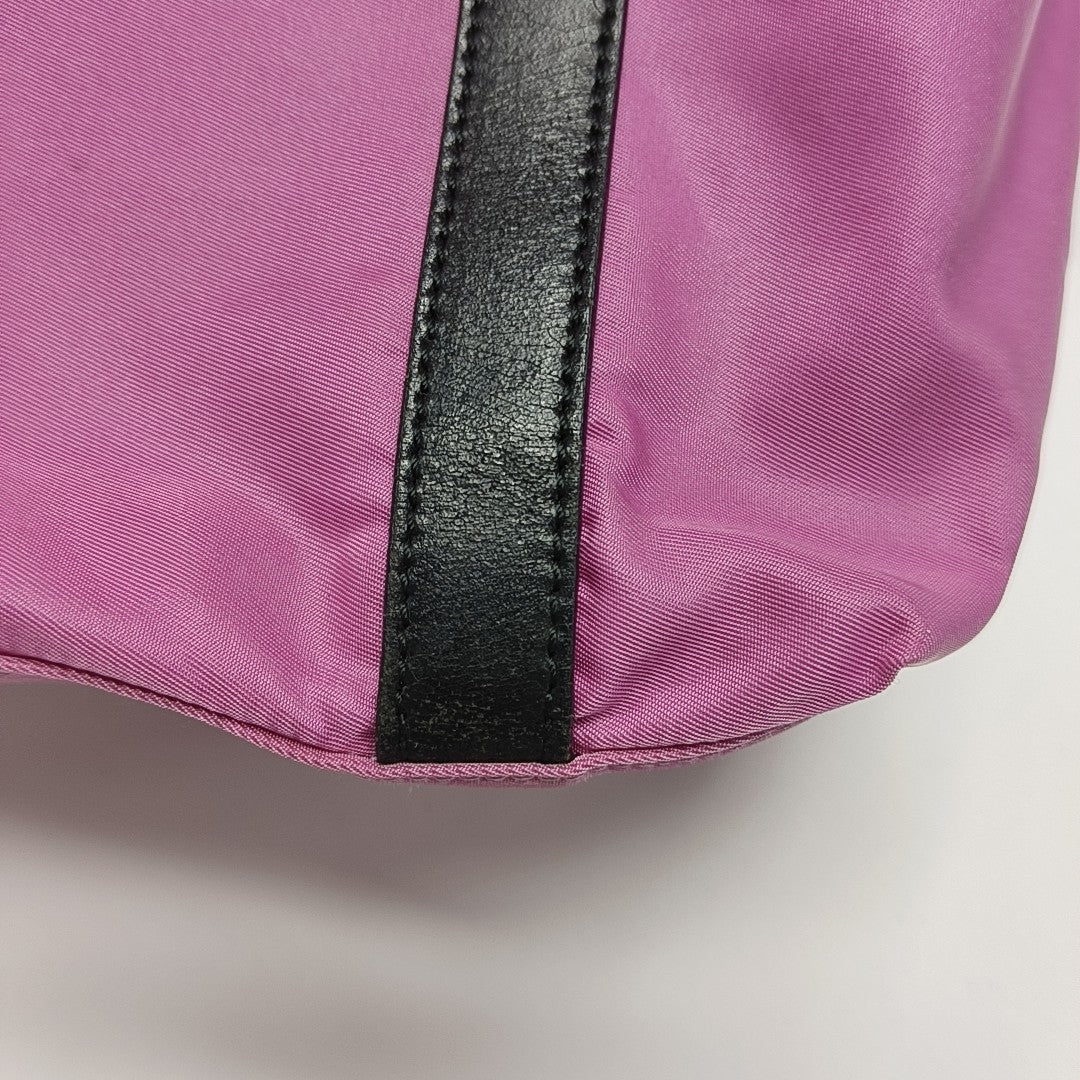 Nylon Tote Bag Pink