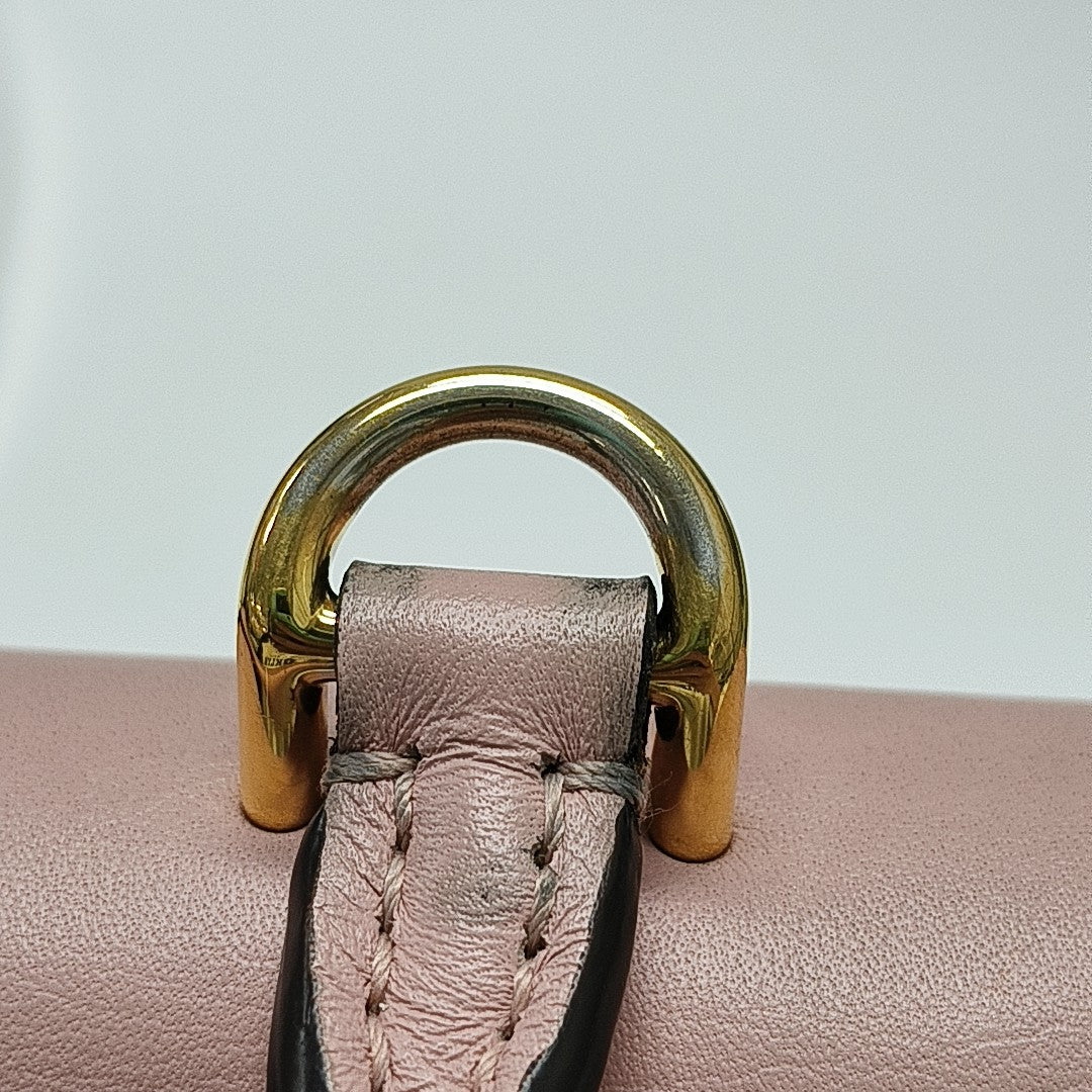 LOCKY BB Monogram Coated Canvas Pink