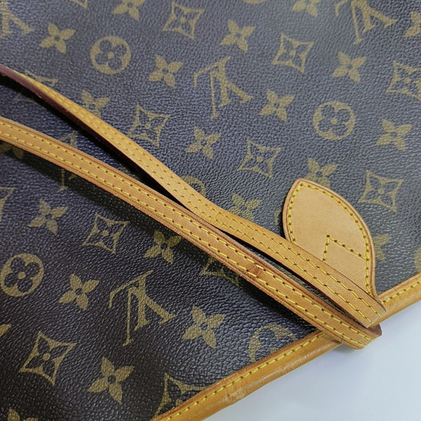 NEVERFULL GM Monogram Coated Canvas Brown