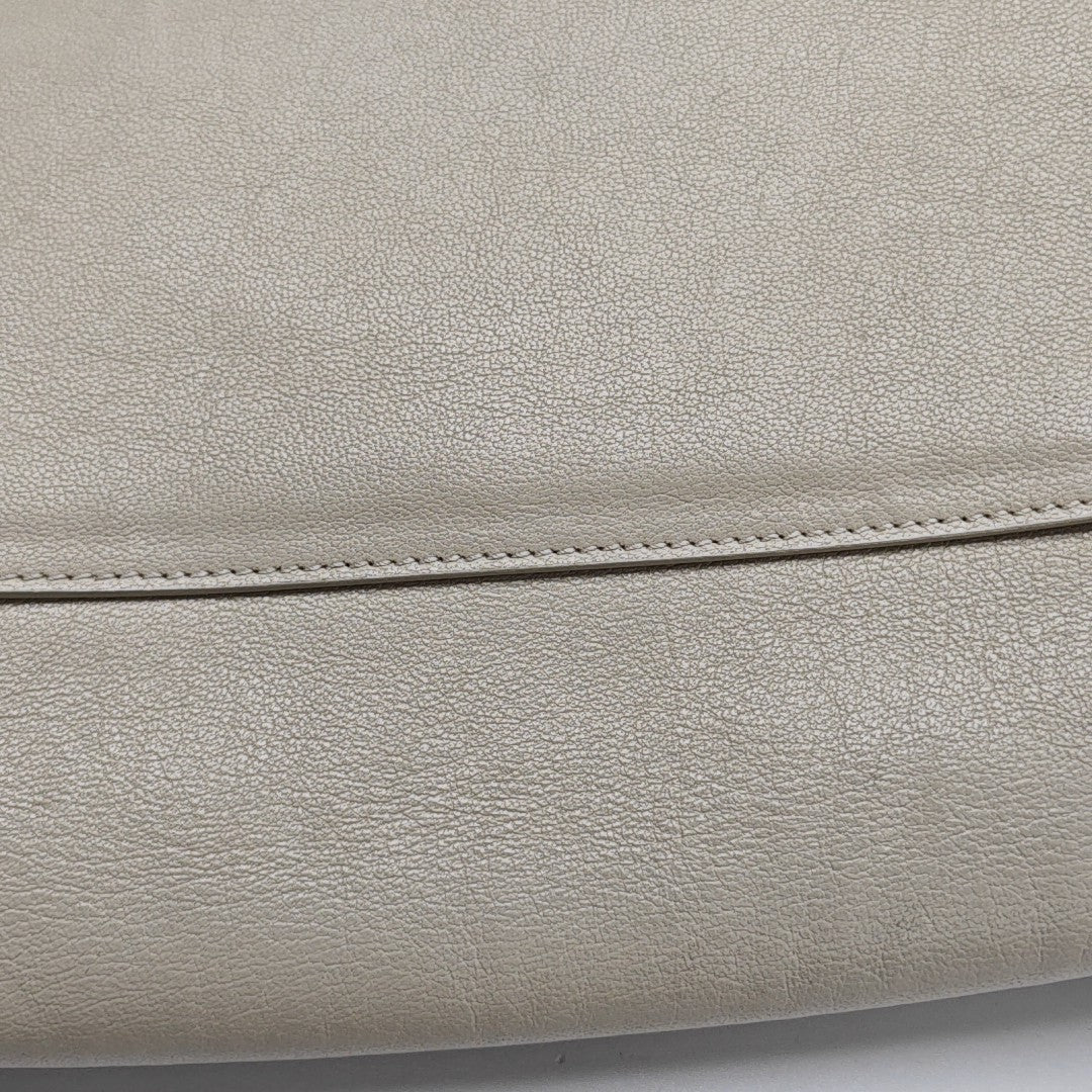 Calfskin Shoulder Bag White