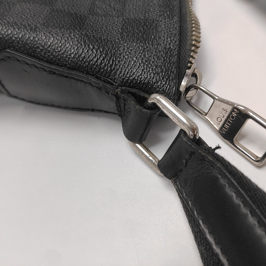 MICK MM Damier Graphite Coated Canvas Gray