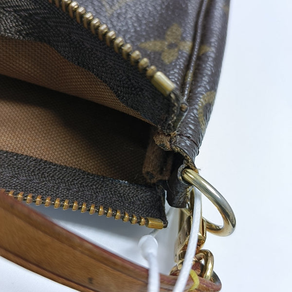 ACCESSOIRES Monogram Coated Canvas Brown