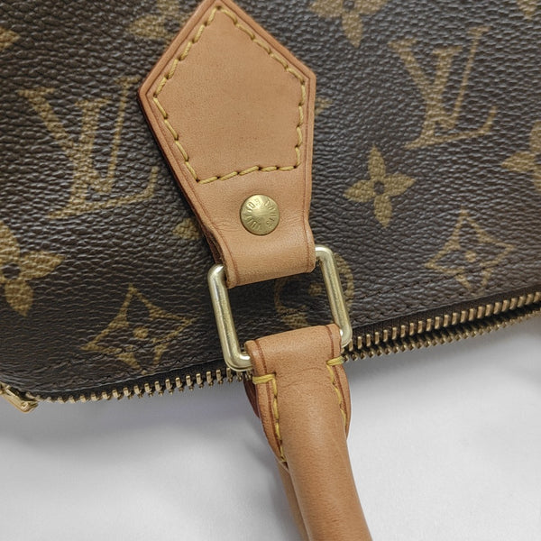 SPEEDY 25 Monogram Coated Canvas Brown