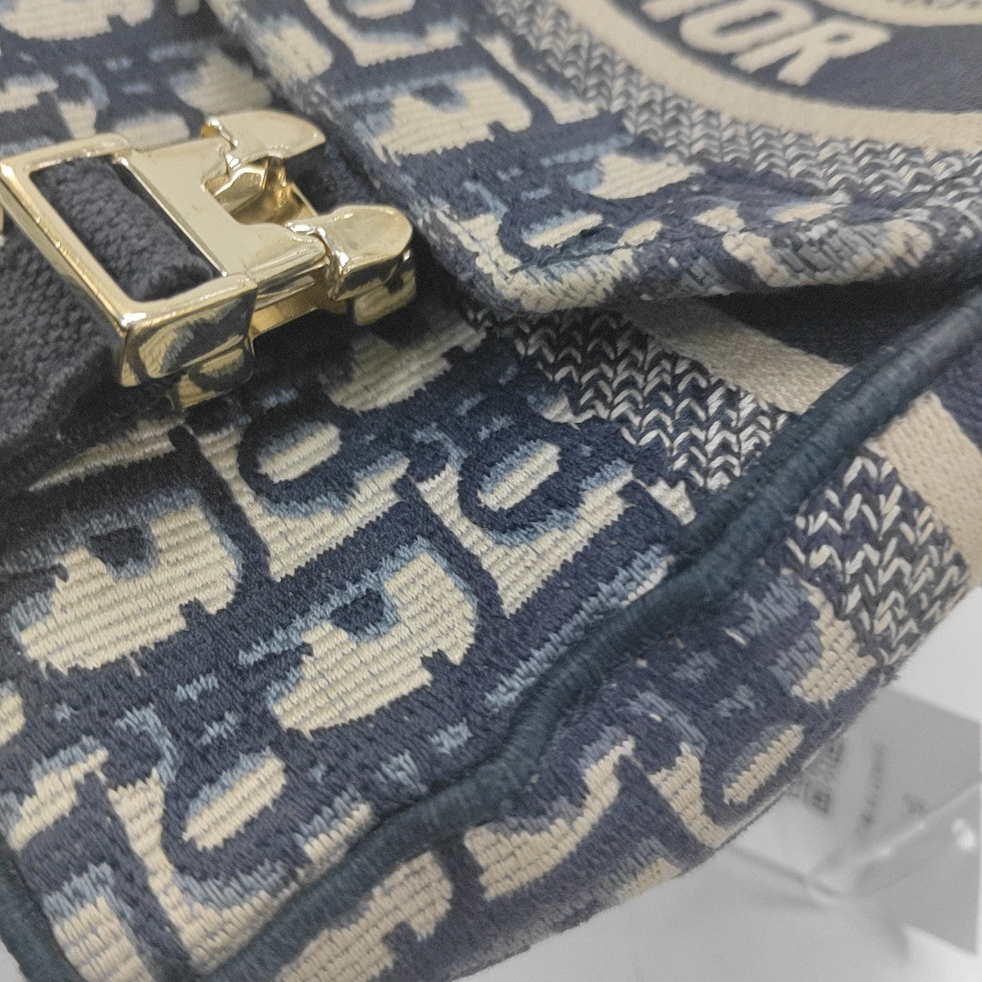 Diorcamp Small Oblique Canvas Blue