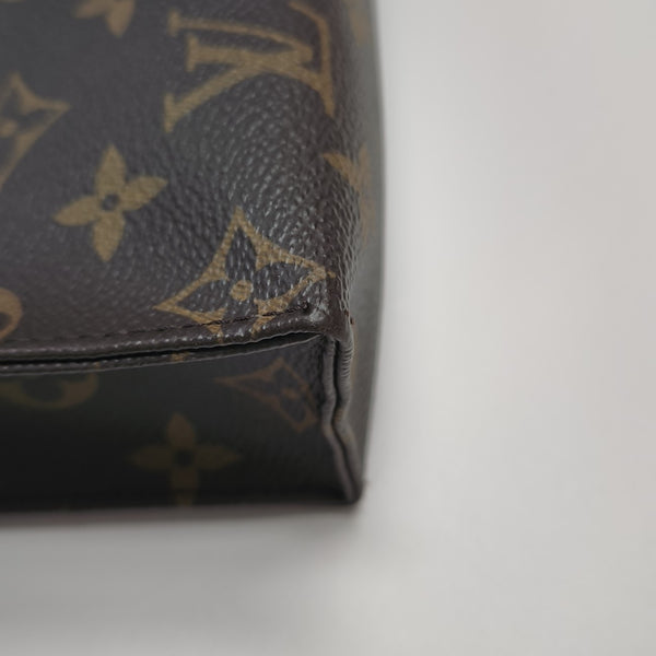 TOILET POCKET 26 Monogram Coated Canvas Brown