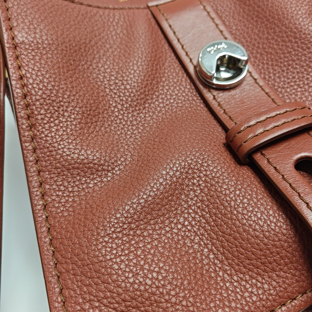 Aby Small Calfskin Brown