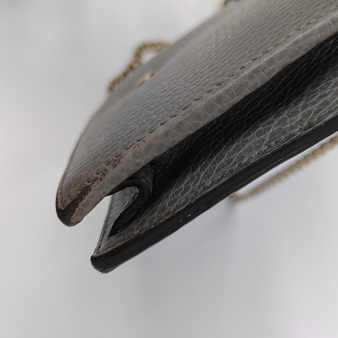 Interlocking G Small Calfskin Gray