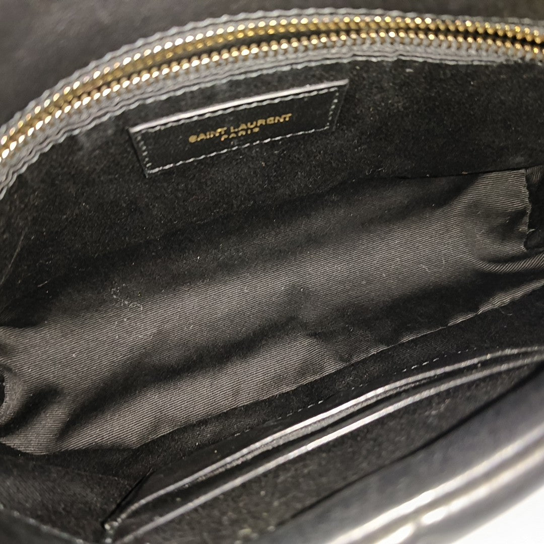 PUFFER Mini Chevron Lambskin Black