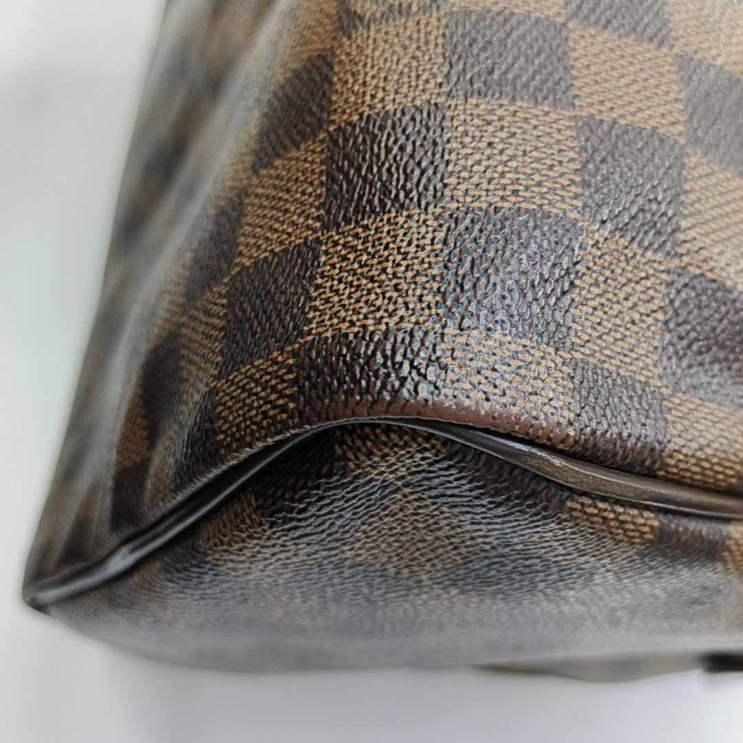 SPEEDY 30 Damier Ebene Coated Canvas Brown