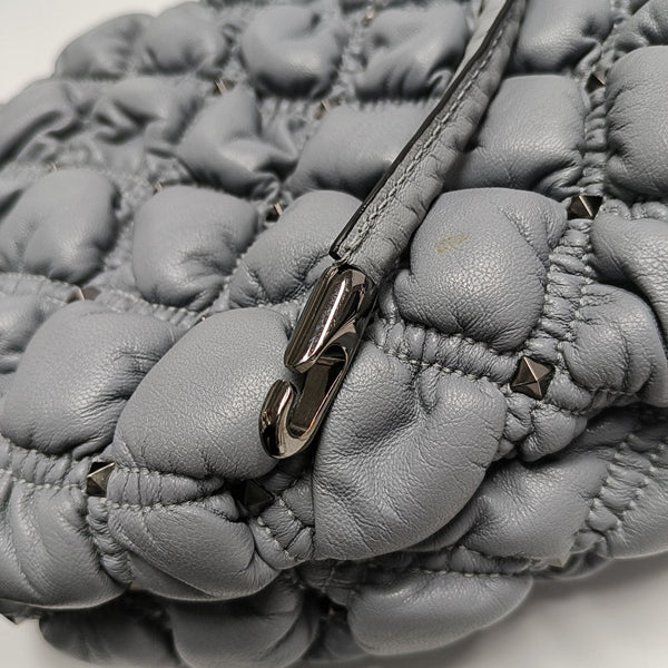 Spikeme Medium Quilted Lambskin Blue
