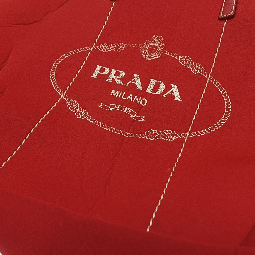 Fabric Tote Bag Red