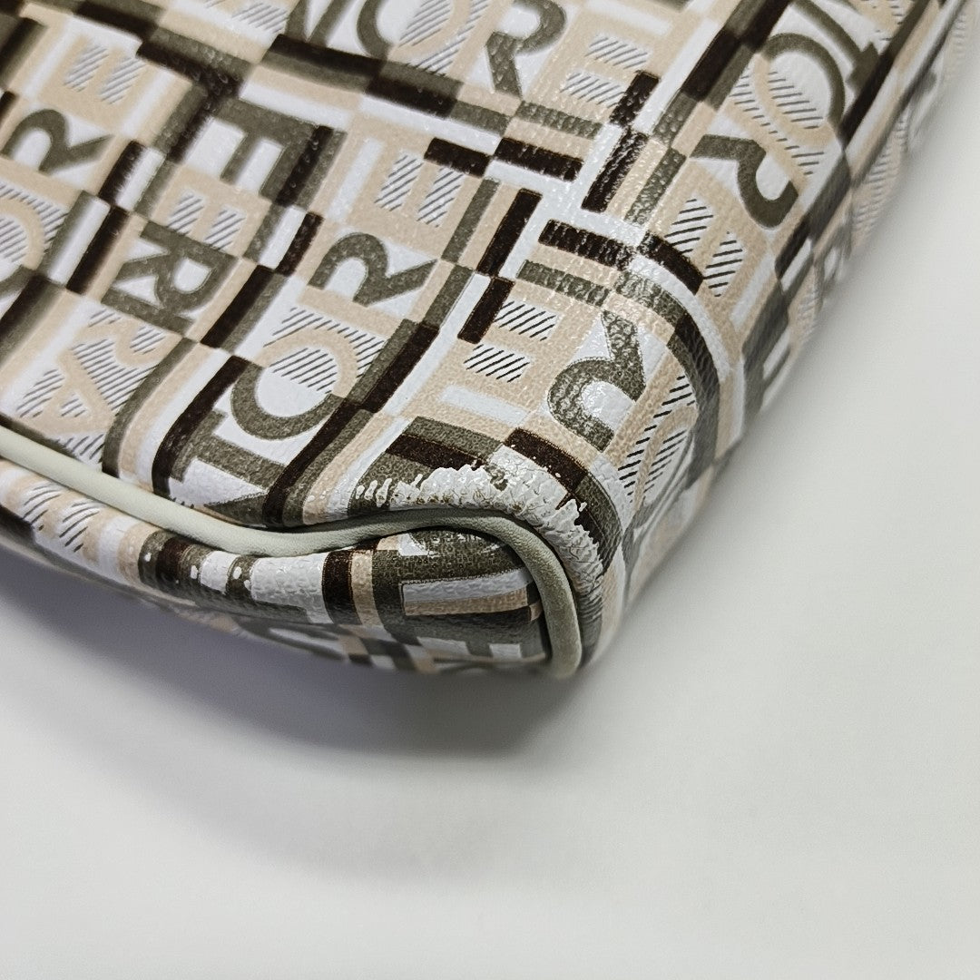 Coated Canvas Top Handle Bag Multicolor