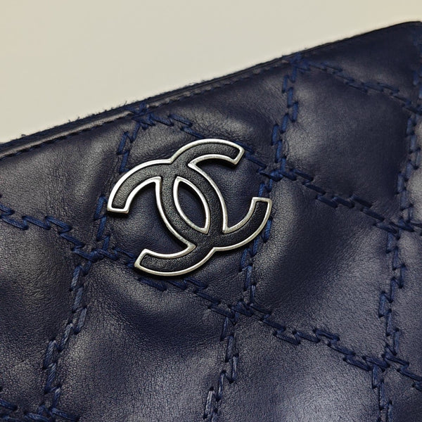 Quilted Calfskin Blue