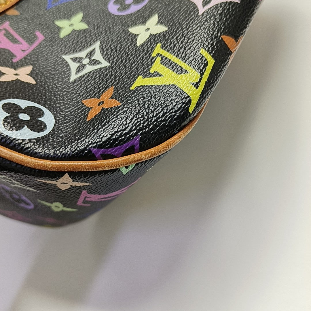 LV × TM RITA Monogram Coated Canvas Black