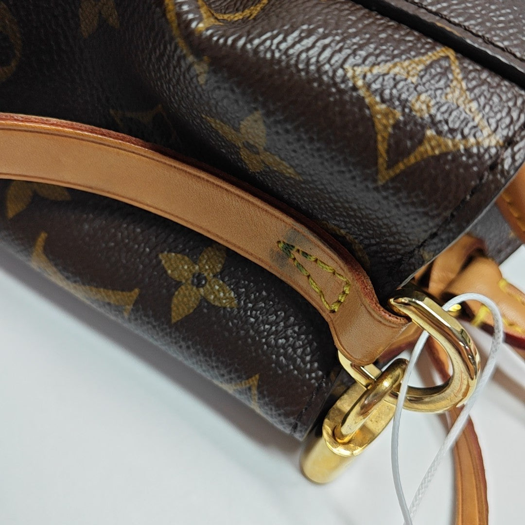 MONTAIGNE Monogram Coated Canvas Brown