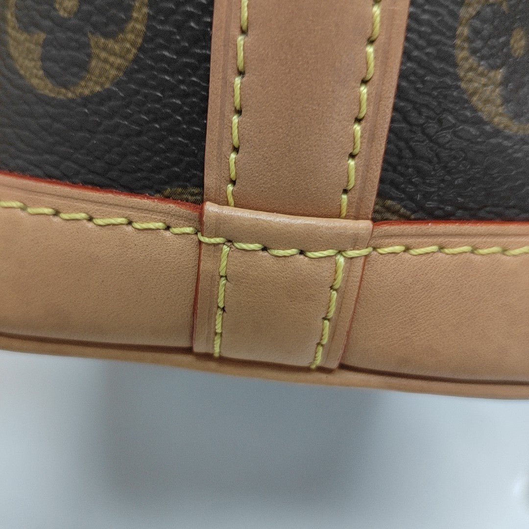 NOÉ Nano Monogram Coated Canvas Brown
