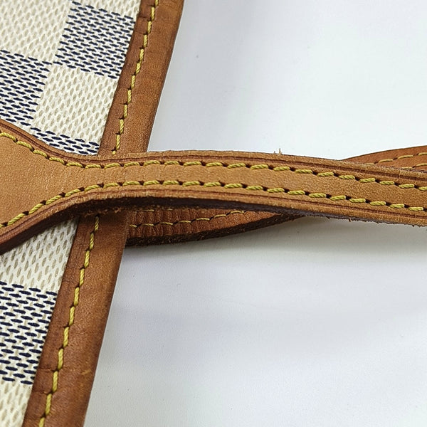 NEVERFULL PM Damier Azur Coated Canvas White