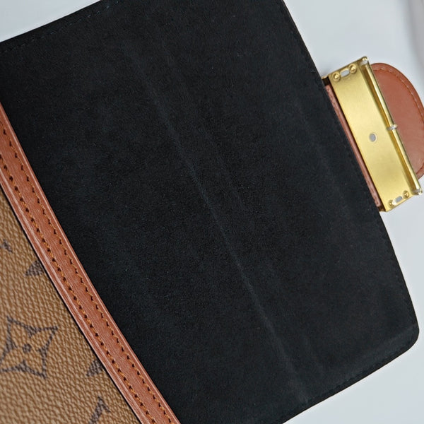 DAUPHINE Mini Monogram Coated Canvas Brown