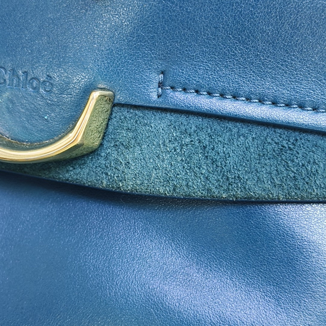 Chloé C Small Calfskin Blue