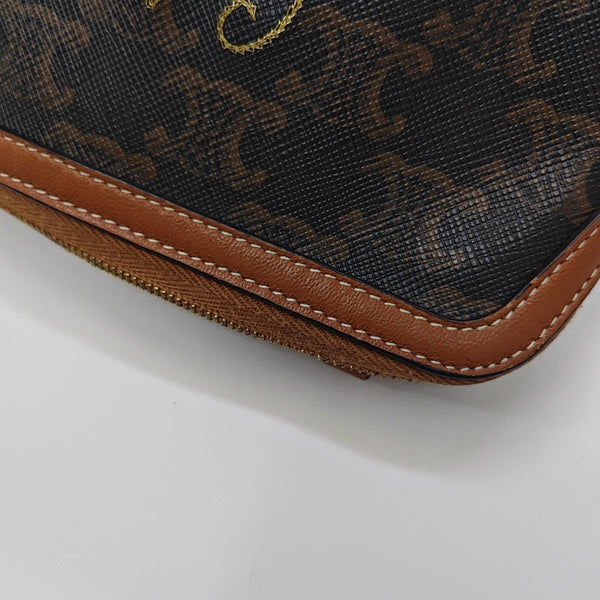 TRIOMPHE CANVAS Small Coated Canvas Brown