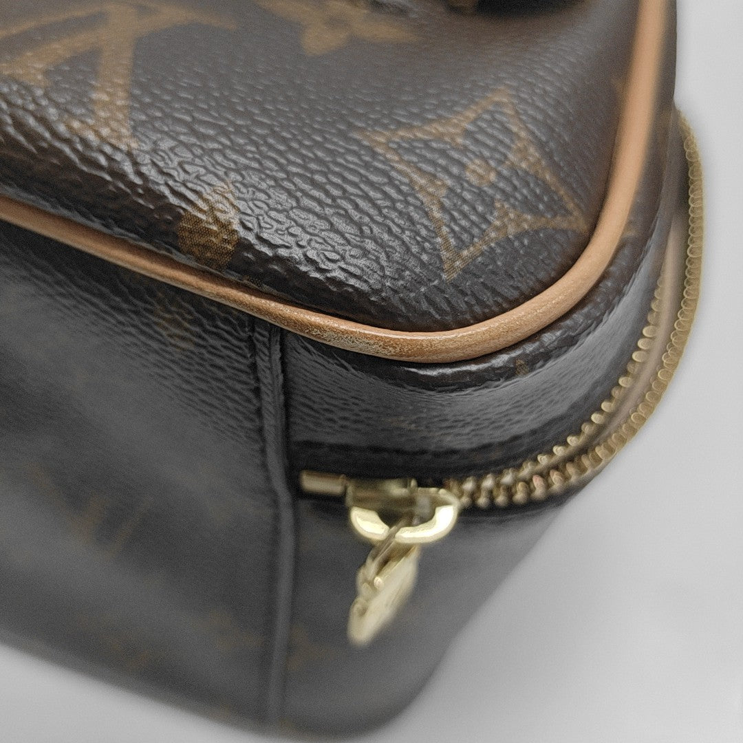 NICE Mini Monogram Coated Canvas Brown