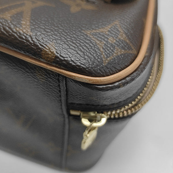 NICE Mini Monogram Coated Canvas Brown