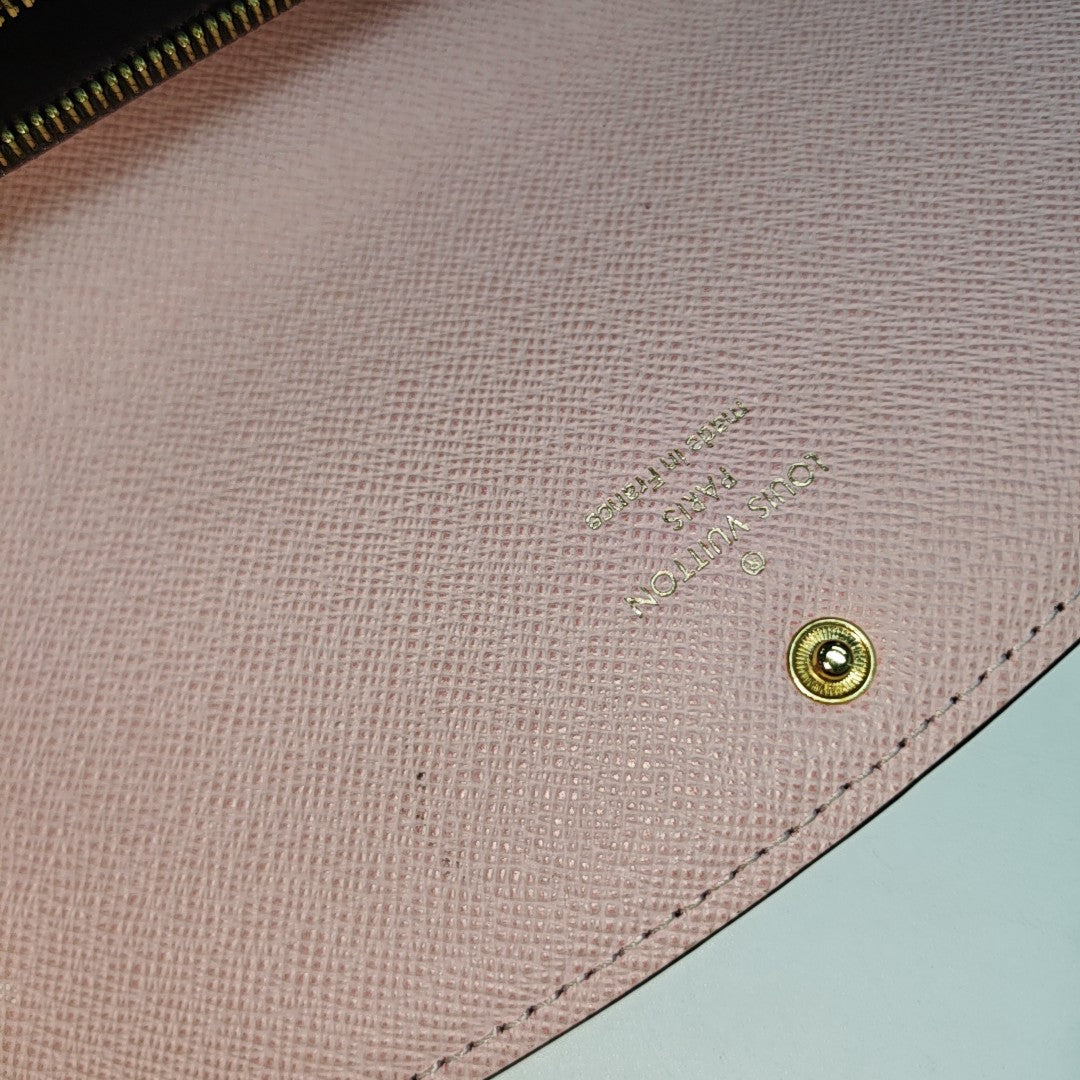 EMILIE Monogram Coated Canvas Brown