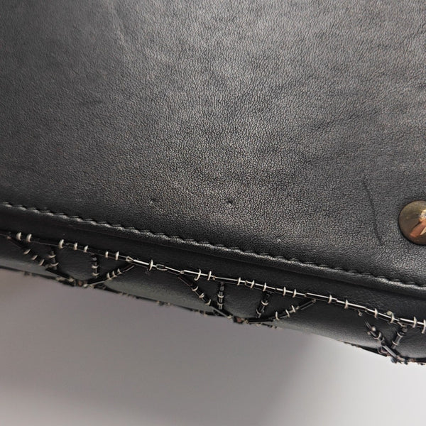 Lady Dior Medium Cannage Lambskin Black