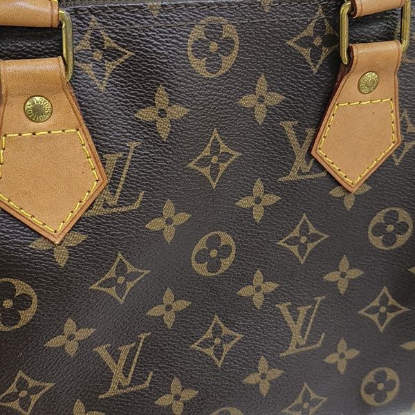 SPEEDY 30 Monogram Coated Canvas Brown