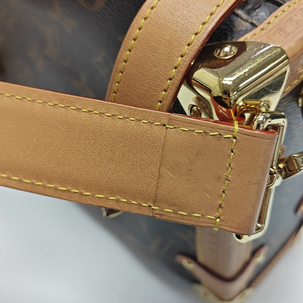 SIDE TRUNK MM Monogram Coated Canvas Brown