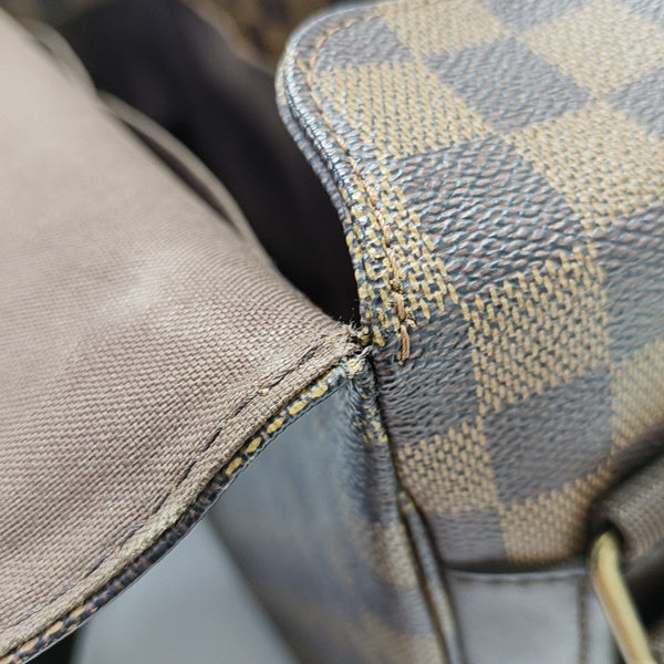 BROADWAY Damier Ebene Coated Canvas Brown