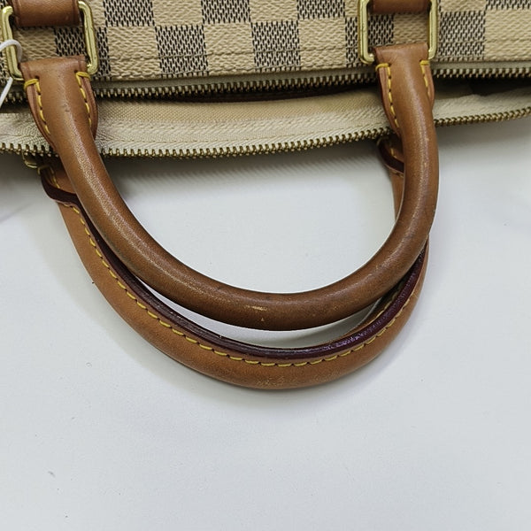 SPEEDY 30 Damier Azur Coated Canvas White